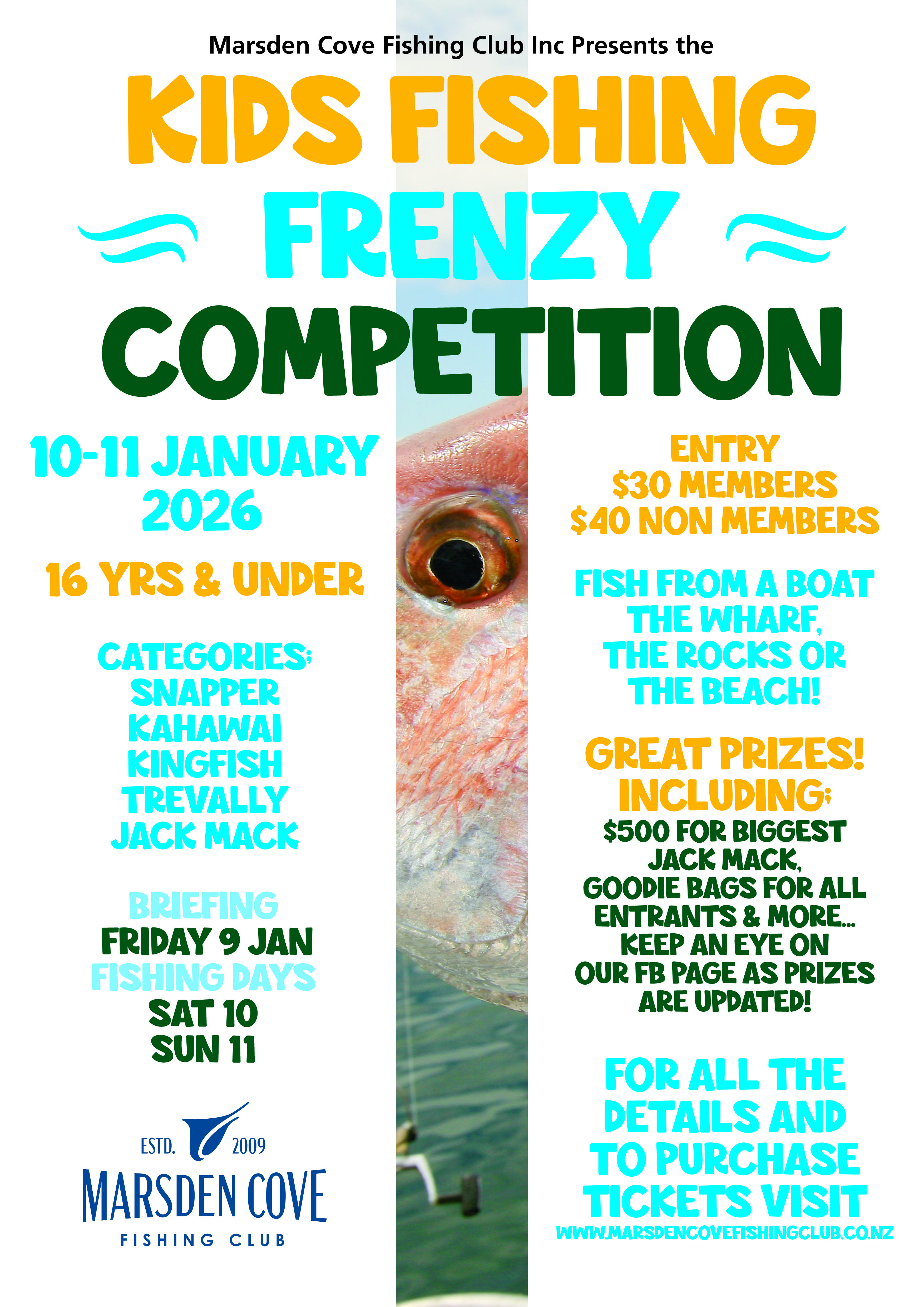 Marsden Cove Fishing Club Kids Fishing Frenzy 2026